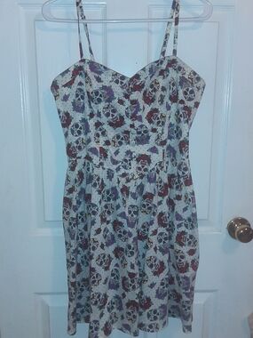 Hell Bunny Cotton Skull Dress